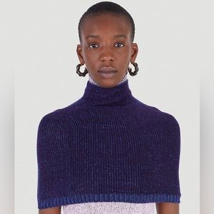 Isa Boulder Turtleneck Shrug Blue